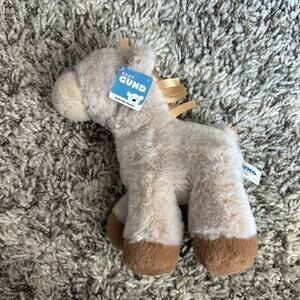 NWT Baby Gund 4053990 Oh So Soft Pony Plush Rattle Toy Stuffed Animal Lovey